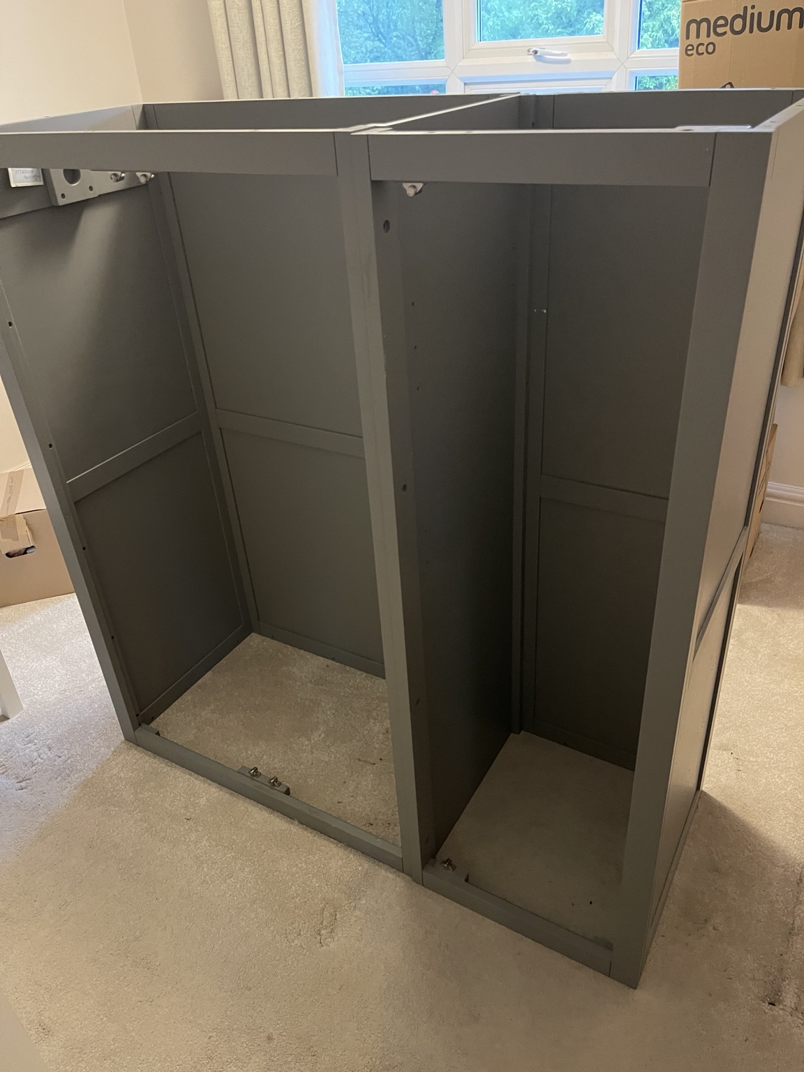 Wardrobe during reassembly